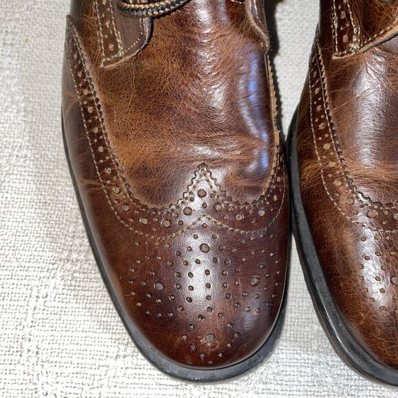 Aston Grey Men’s Ankle Boots Size 9 M Brown Leather Going Out Party City - Picture 8 of 12